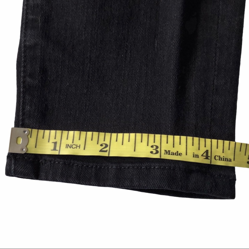 FRAME Black Denim Ripped 26 Le Skinny Film Noir - Picture 11 of 15